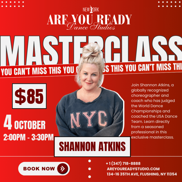 Shannon Atkins - Masterclasses